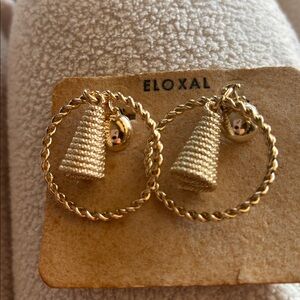 Eloxal gold earrings